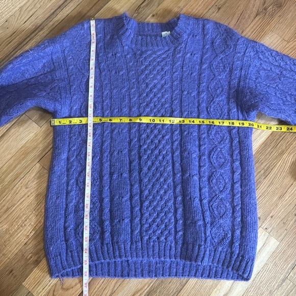 Vintage Chunky Mohair Fuzzy Knit Sweater Granny Grunge - Picture 5 of 12